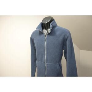 REI CO-OP Outdoors Fleece Jacket Blue Full Zip Hiking Camping Mens Size Small